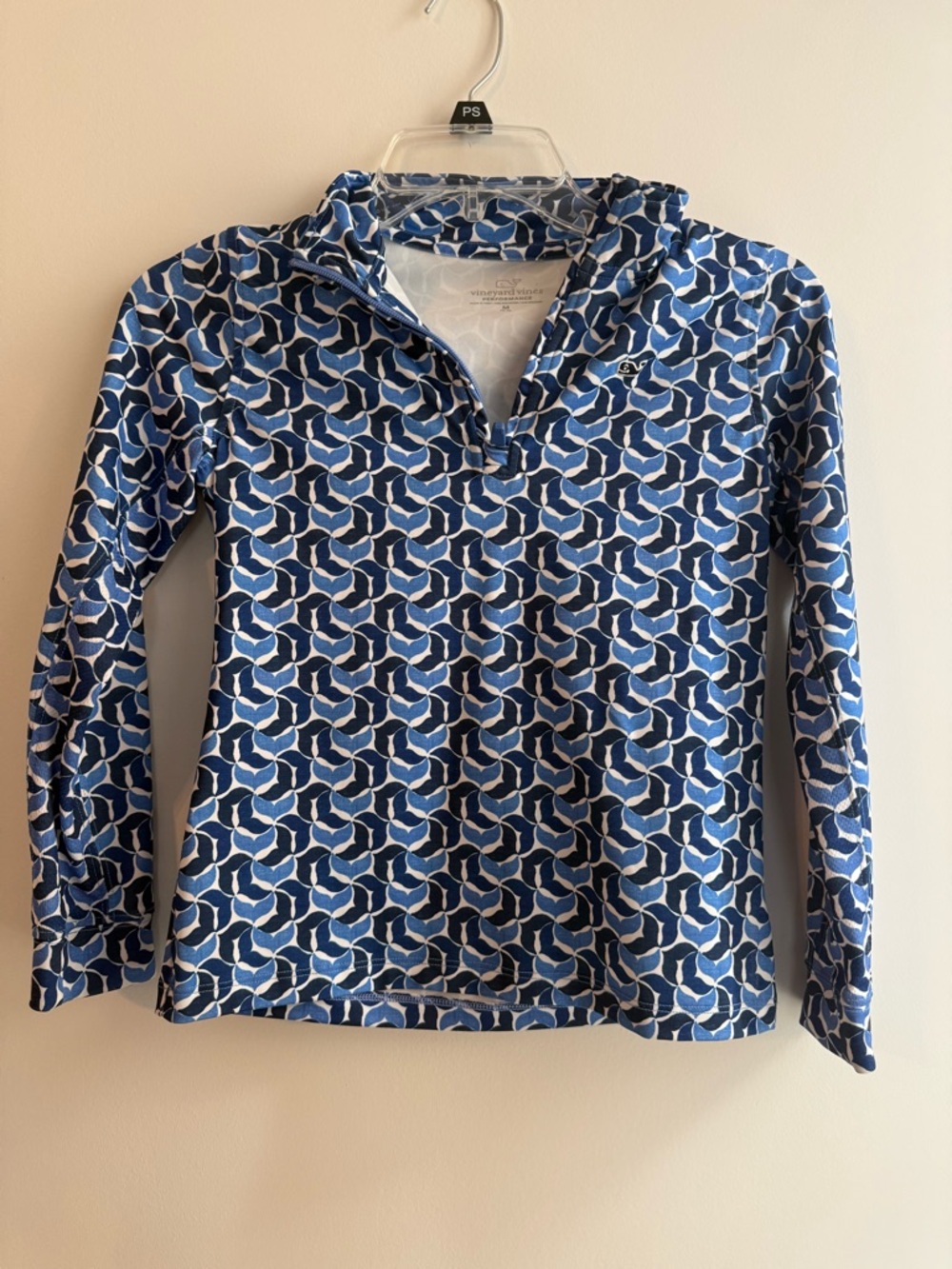 Vineyard Vines Girls Blue Performance Top